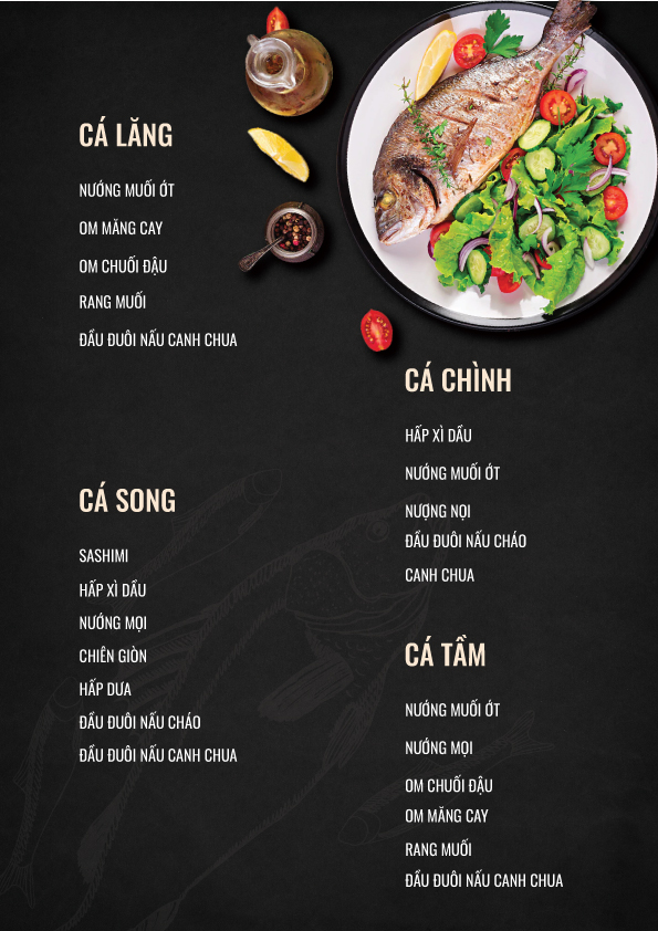 MENU Nhà Hàng